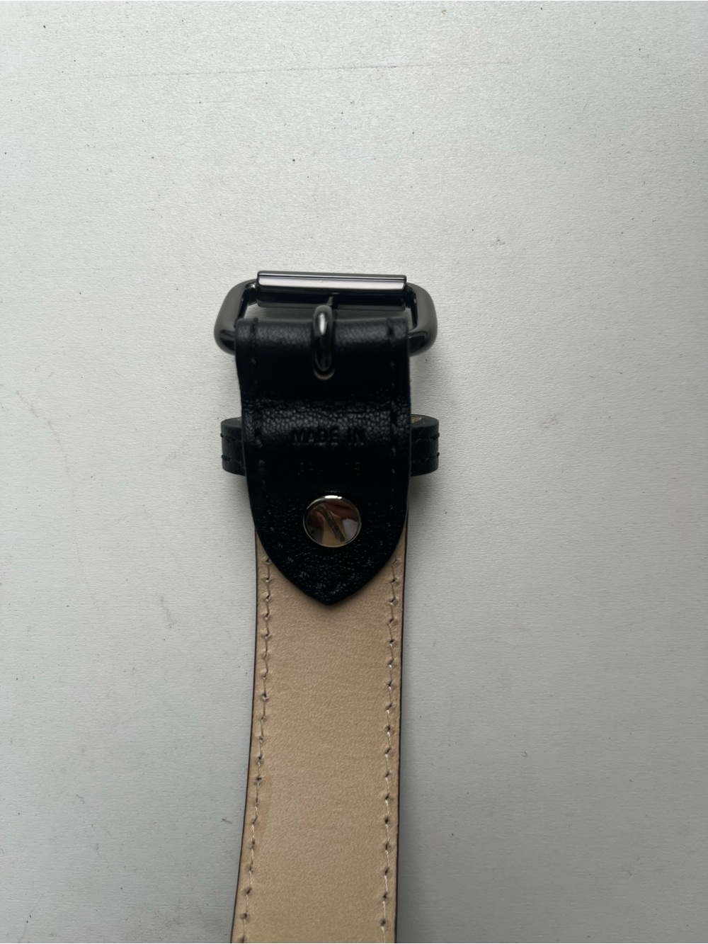 Women’s Longchamp Black Leather Belt - Picture 4 of 10
